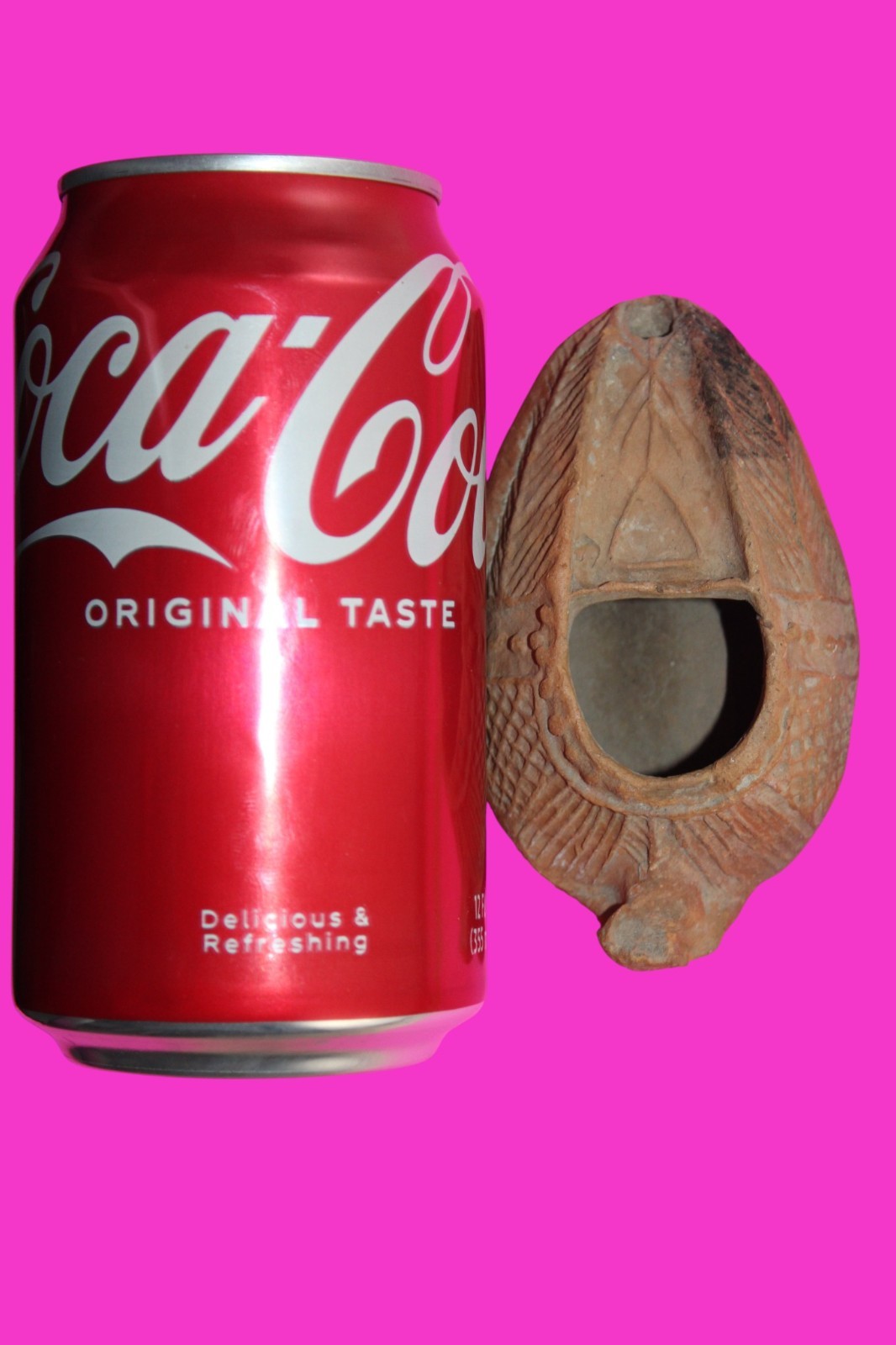 Ancient Holy Land Oil Lamp Artifact Jesus Christ Homeland 100BC-400AD COA 13