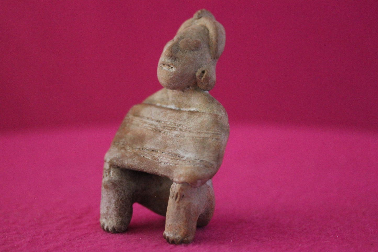 Authentic Pre Columbian Artifact Rare Skirted Tomb Figure Colima Mexico COA 180