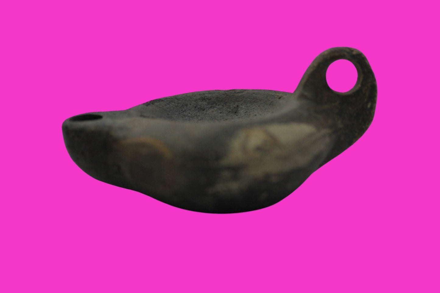 Ancient Holy Land Oil Lamp Artifact Jesus Christ Homeland 100-400 AD COA J110