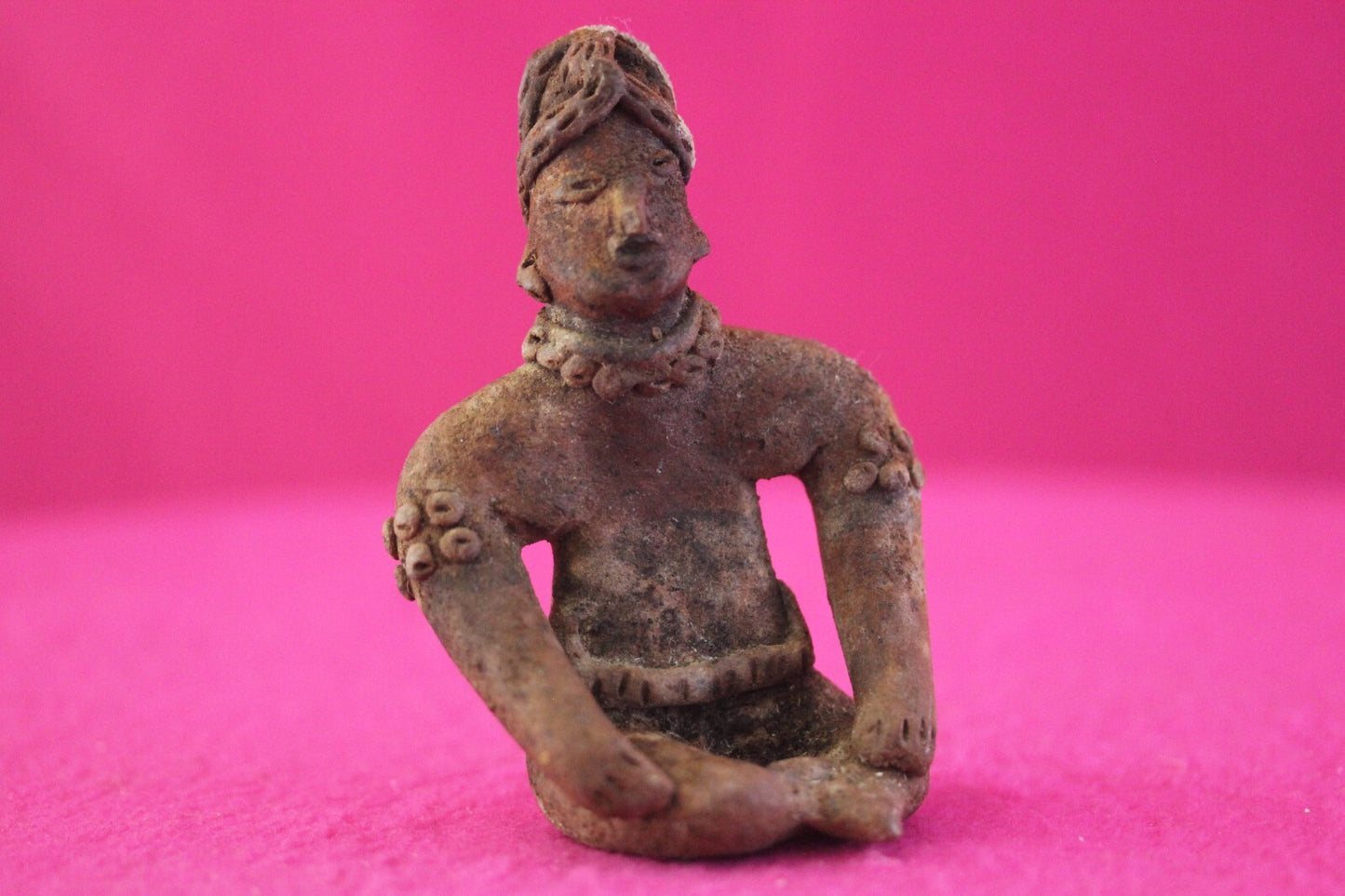 Pre Columbian Artifact Authentic Rare Seated Tomb Figure Colima Mexico COA 179