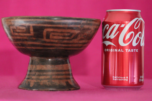 Authentic Pre Columbian Artifact Decorated Pedestal Bowl Narino Columbia COA J01