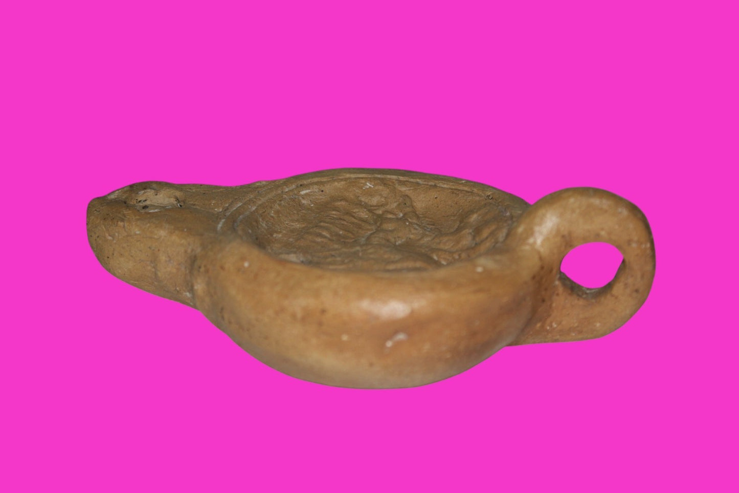 Four Horse War Chariot Oil Lamp Authentic Holy Land Artifact 200-400 AD COA J123