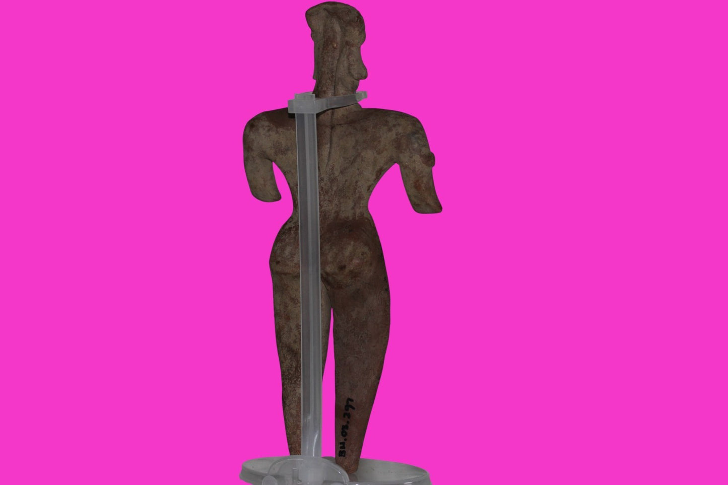 Pre Columbian Artifact Huge 9 Inch Tall Tomb Figure Colima Mexico 100 BC COA 233