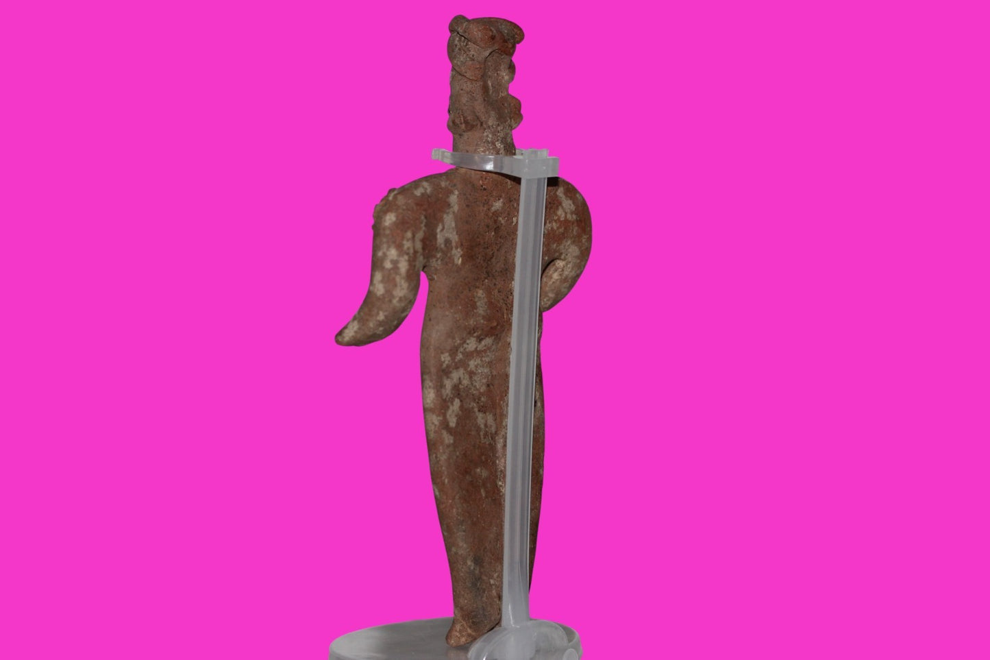 Pre Columbian Artifact 8 inch Female Tomb Figure Colima Mexico 100 BC COA 261