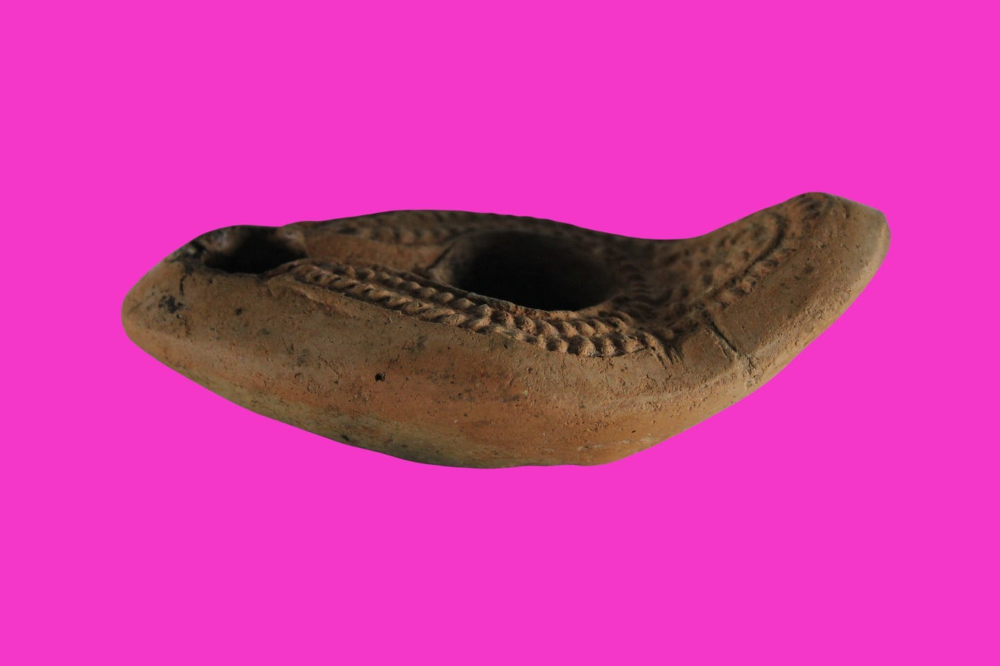 Ancient Holy Land Oil Lamp Artifact From Jesus Christ Homeland 400-500AD COA 27