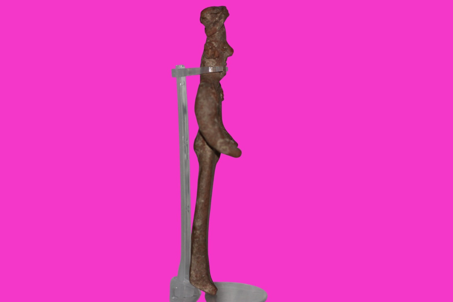 Pre Columbian Artifact 8 inch Female Tomb Figure Colima Mexico 100 BC COA 261
