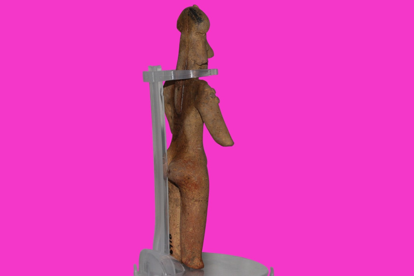 Pre Columbian Artifact 6in Female Shaman Tomb Figure Colima Mexico 100BC COA 253