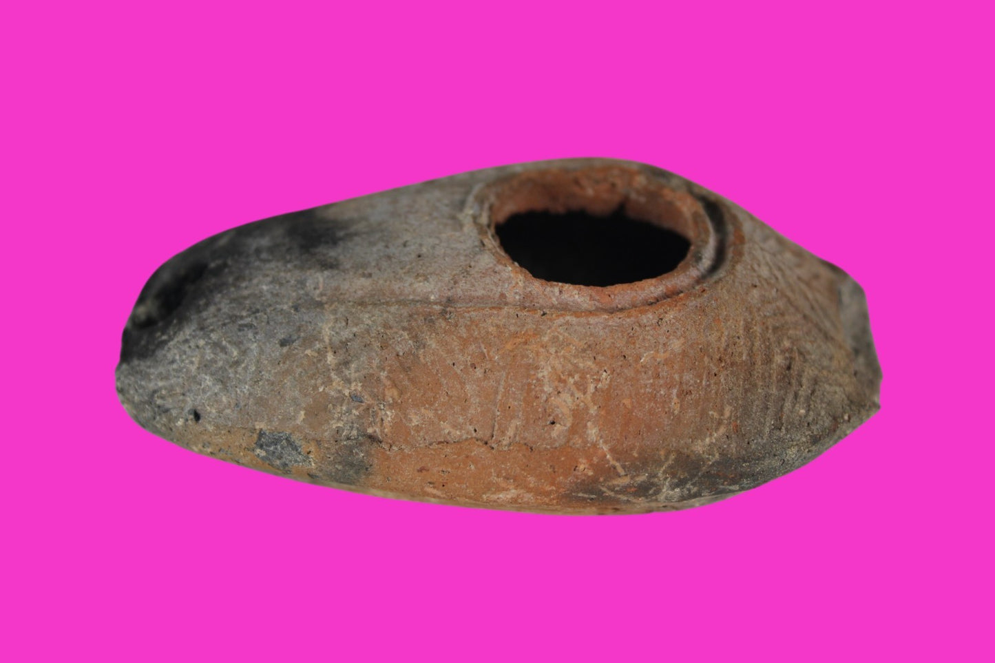 Ancient Holy Land Oil Lamp Artifact Jesus Christ Home Israel 300-600 AD COA 107