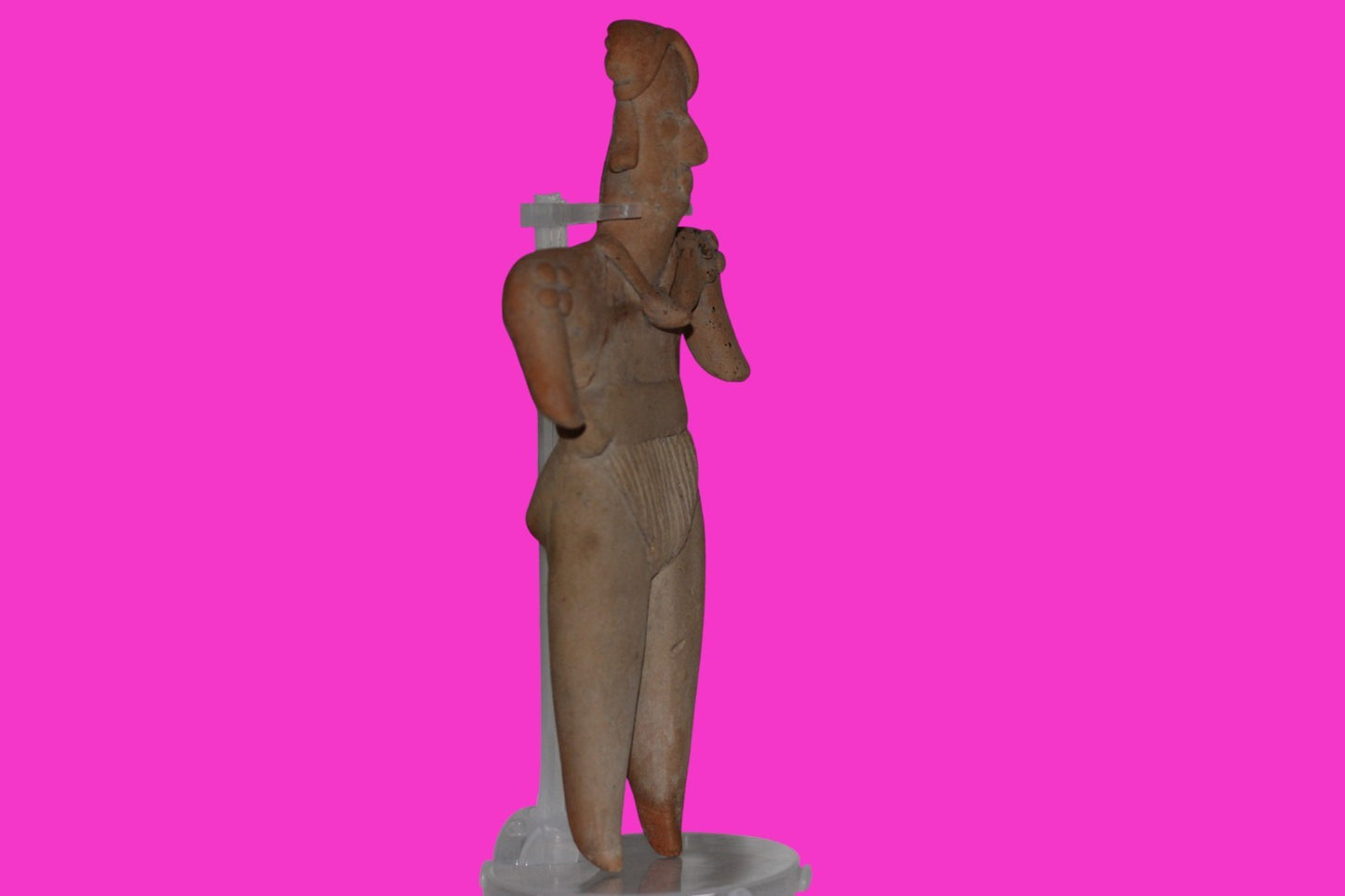 Pre Columbian Artifact 8 Inch Shaman Tomb Figure Colima Mexico 100 BC COA 236