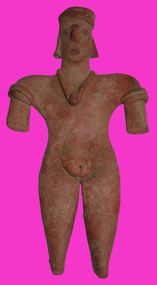 Pre Columbian Artifact 6 Inch Female Tomb Figure Colima Mexico 100 BC COA 246