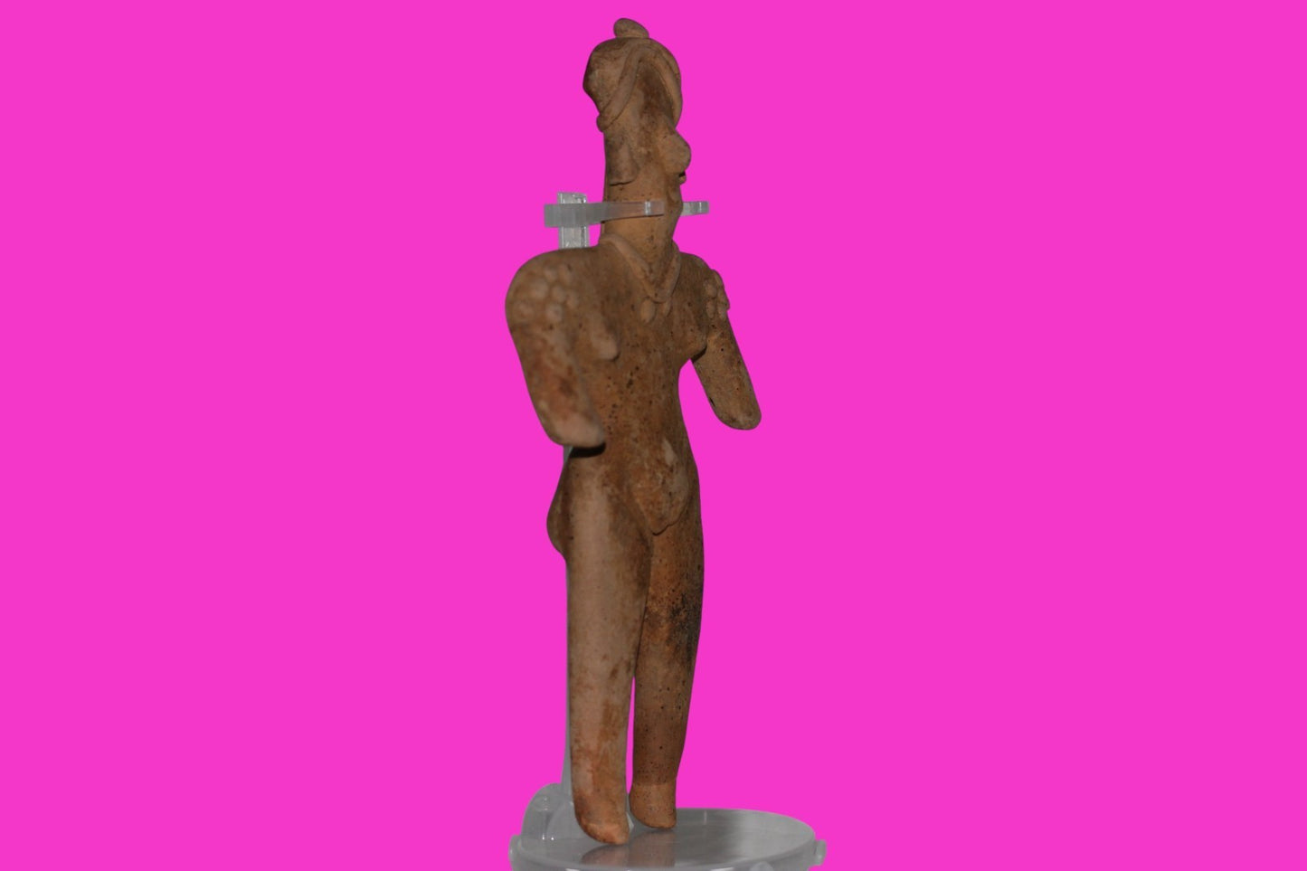 Pre Columbian Artifact BIG Female Shaman Tomb Figure Colima Mexico 100BC COA 237