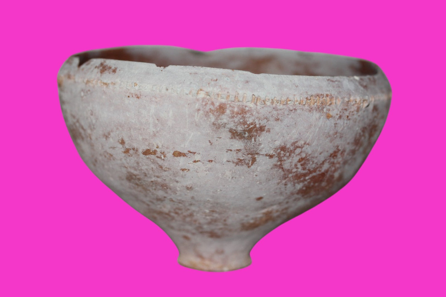 Holy Land Artifact Authentic From Time of Jesus Christ Bowl 100BC-200AD COA J135
