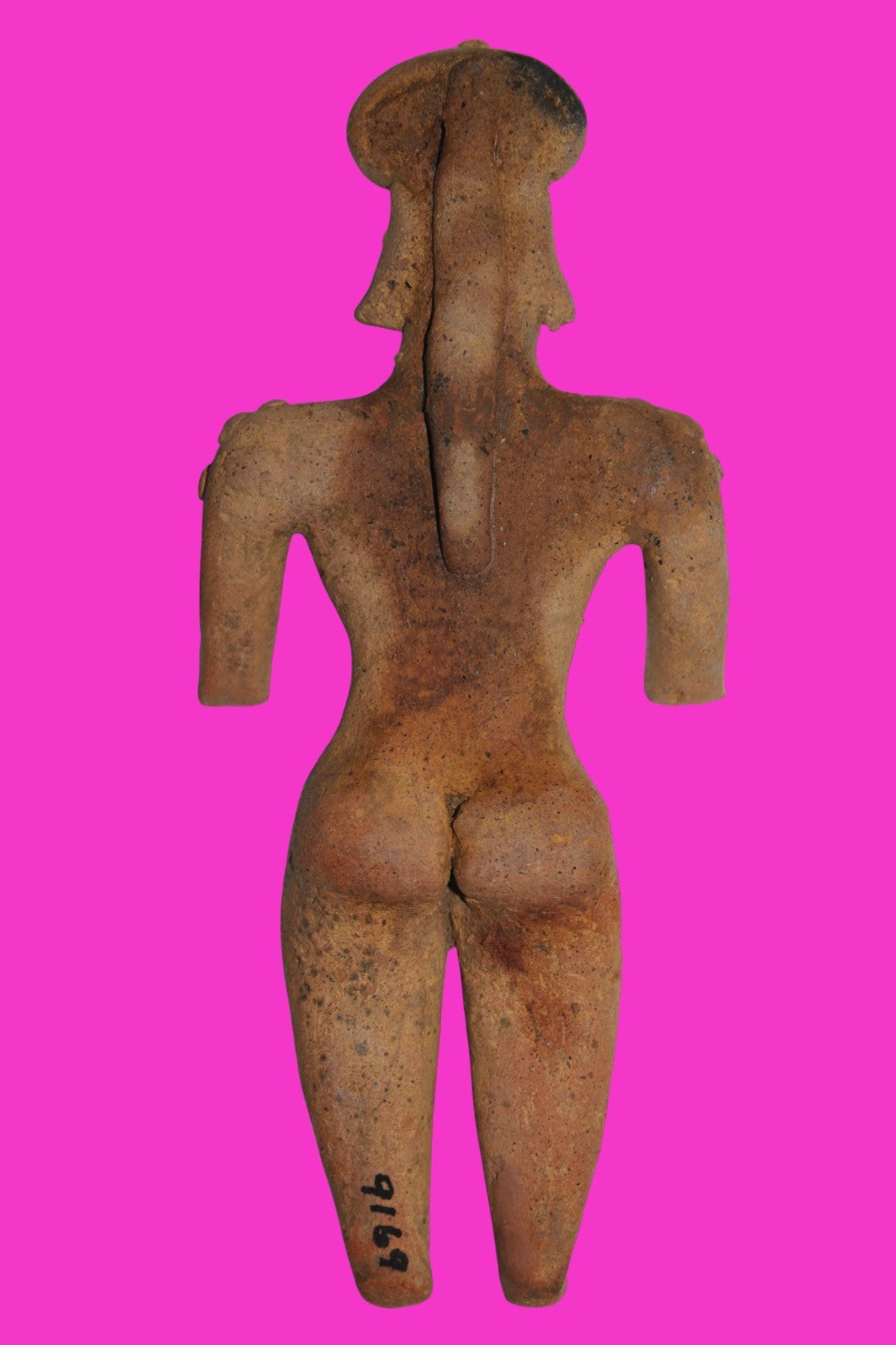 Pre Columbian Artifact 6in Female Shaman Tomb Figure Colima Mexico 100BC COA 253