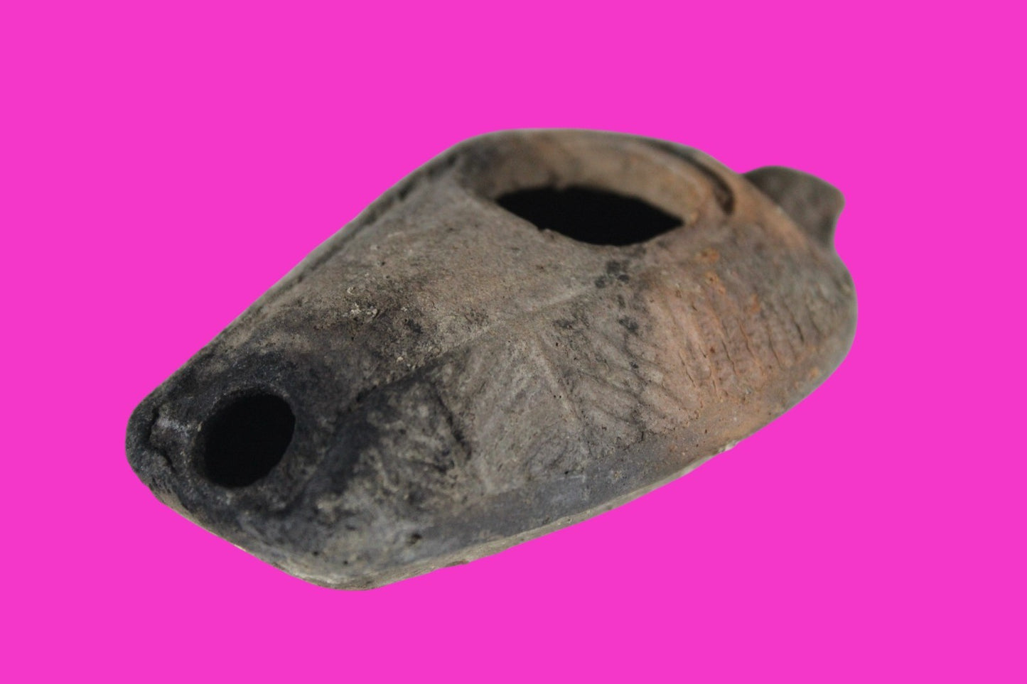 Ancient Holy Land Oil Lamp Artifact Jesus Christ Home Israel 300-600 AD COA 91