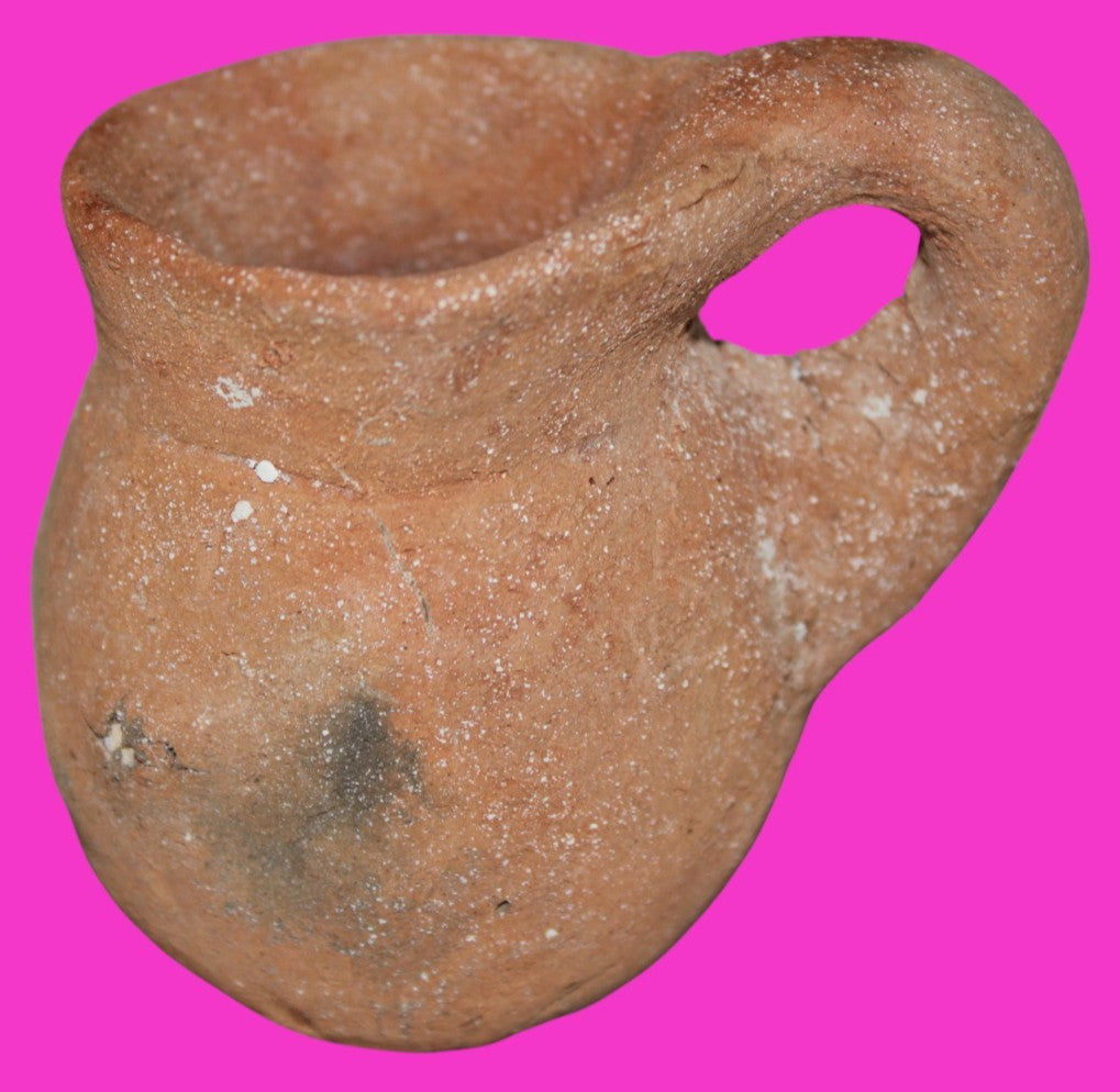 Ancient Holy Land Artifact Time Of Abraham Cup Jesus Christ Home 2000 BC COA 22