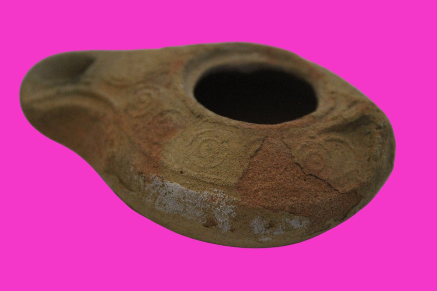 Ancient Holy Land Oil Lamp Artifact From Jesus Christ Home Land 100-500AD COA 50