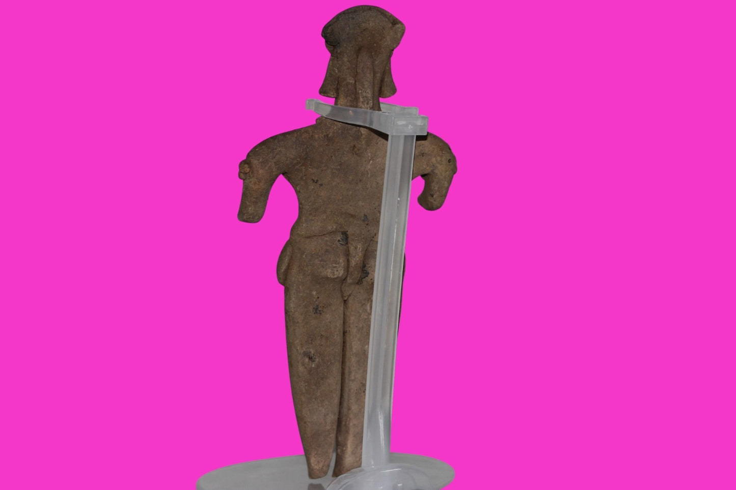 Pre Columbian Artifact 6 Inch Shaft Tomb Figure Colima Mexico 100 BC COA 245