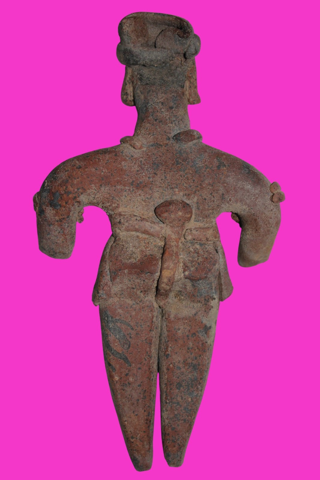 Pre Columbian Artifact 6 inch Male Shaft Tomb Figure Colima Mexico 100BC COA 265