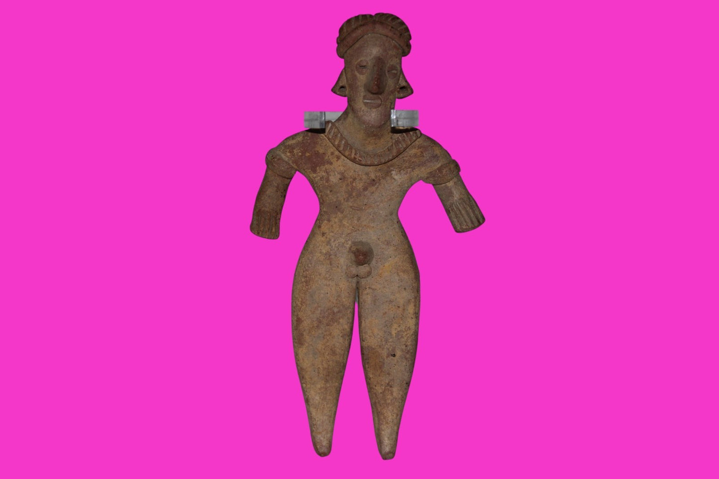 Pre Columbian Artifact 6 in Male Shaft Tomb Figure Colima Mexico 100BC COA 273