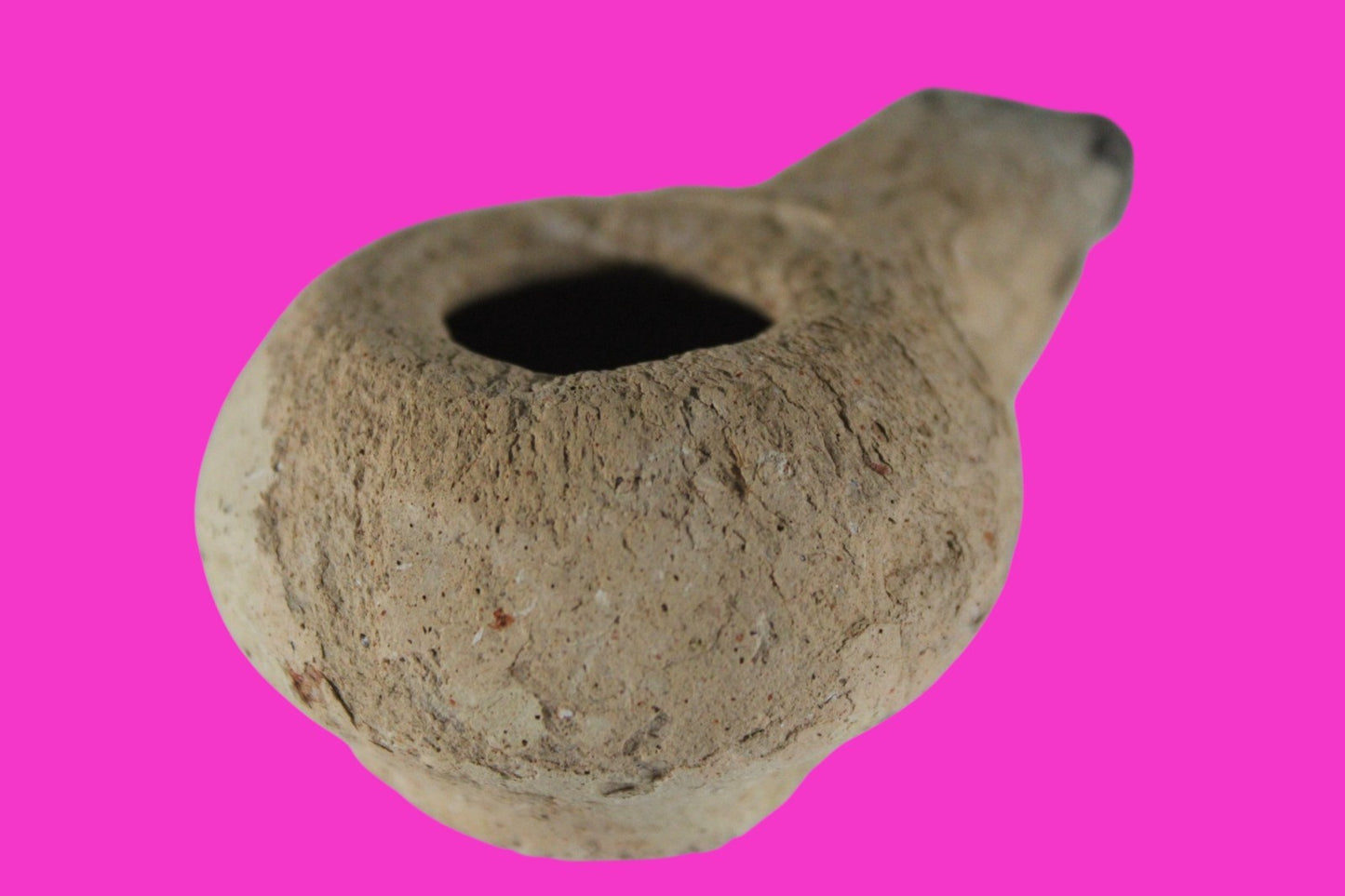 Ancient Holy Land Oil Lamp Artifact Land of Jesus Christ 100 BC-200 AD COA J147
