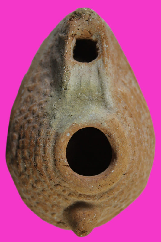Jesus Christ Homeland Oil Lamp Authentic Holy Land Artifact 100 - 400 AD COA L01