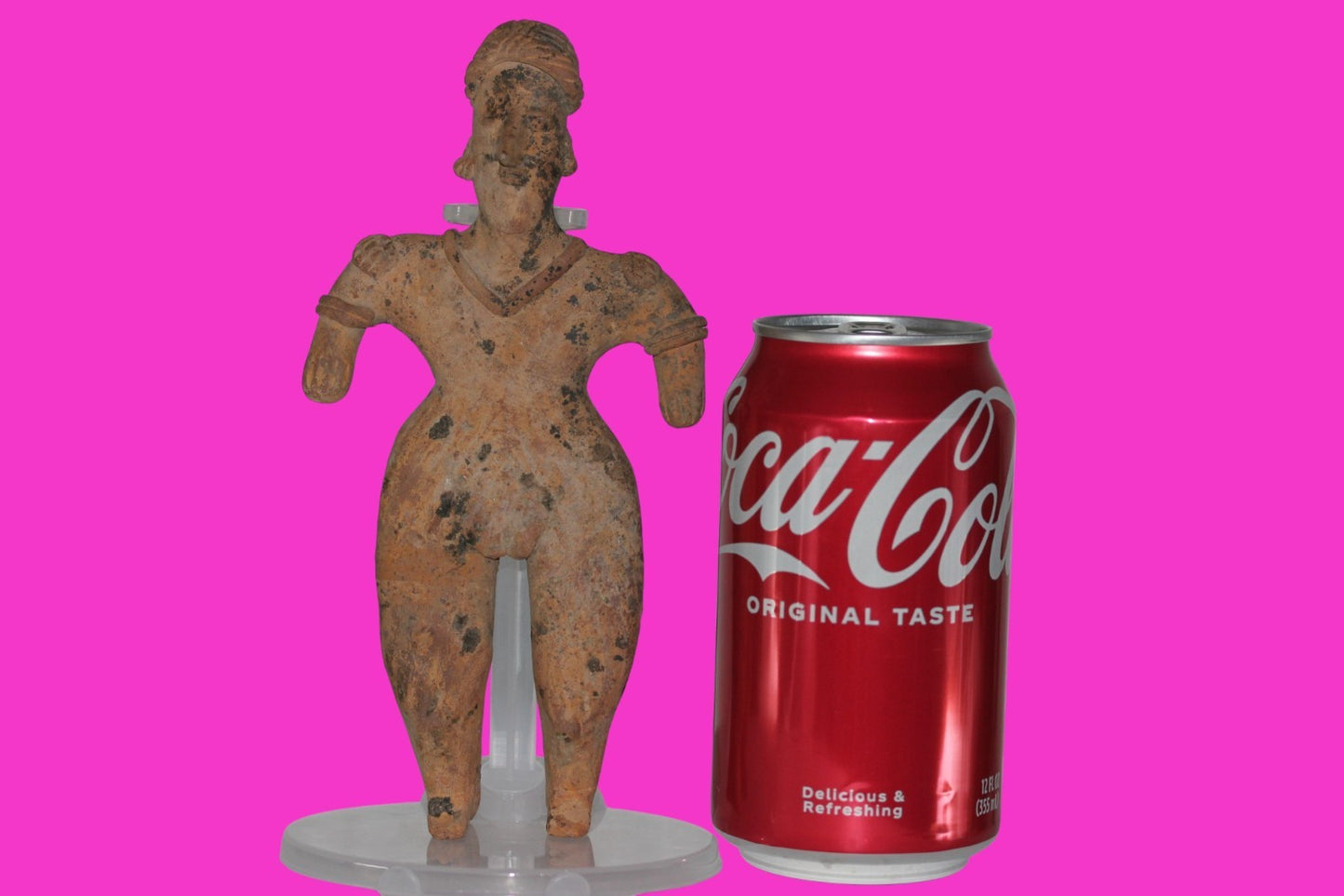 Pre Columbian Artifact 7 inch Female Tomb Figure Colima Mexico 100 BC COA 257