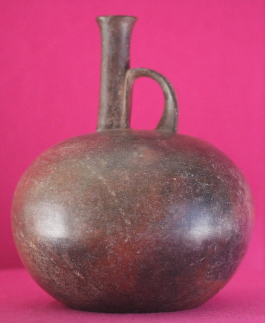 Museum Exhibited Authentic Pre Columbian Artifact Rare Chorerra Bottle COA T111