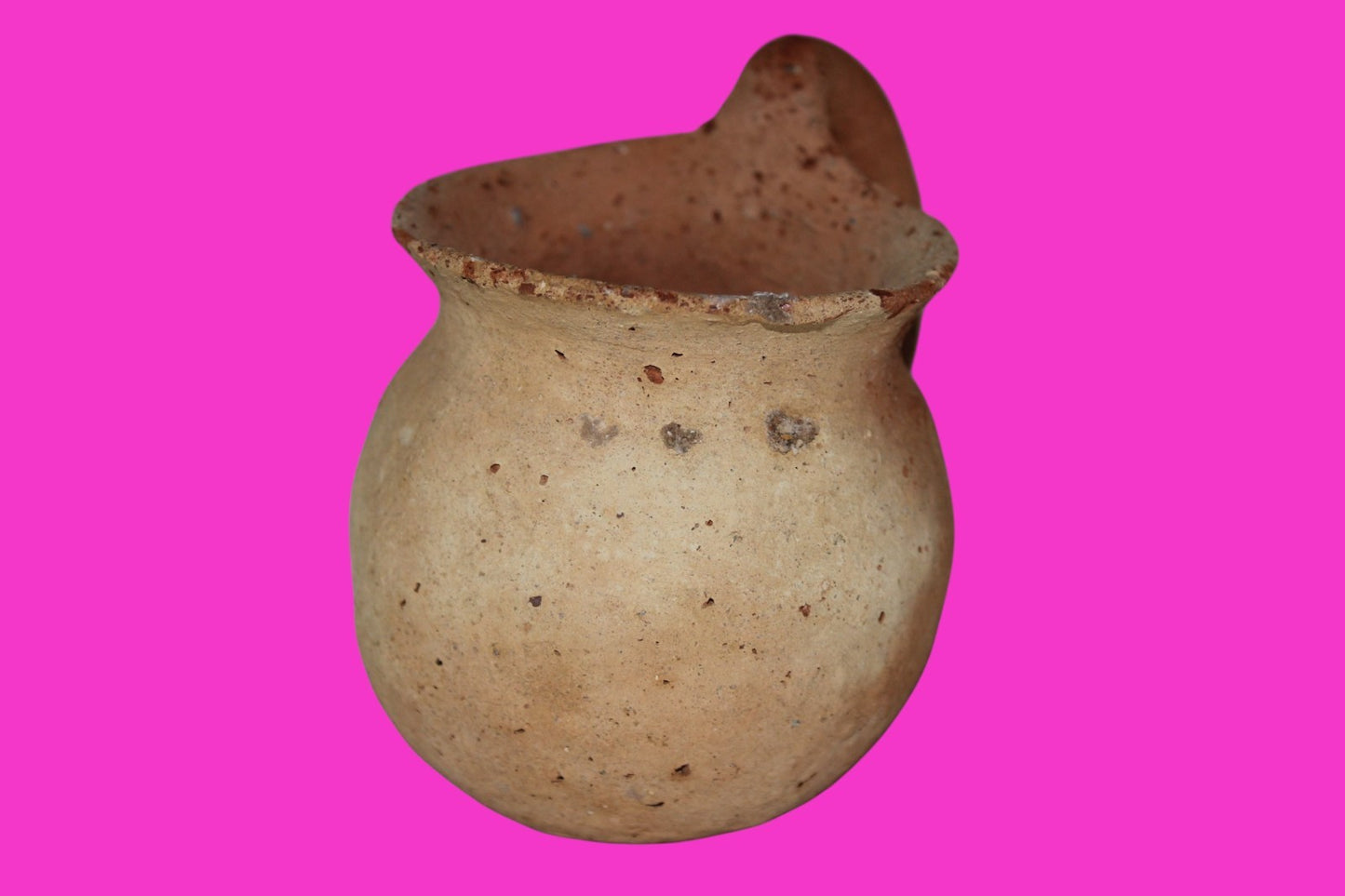 Ancient Holy Land Artifact Time Of Abraham Cup Jesus Christ Home 2000 BC COA 25