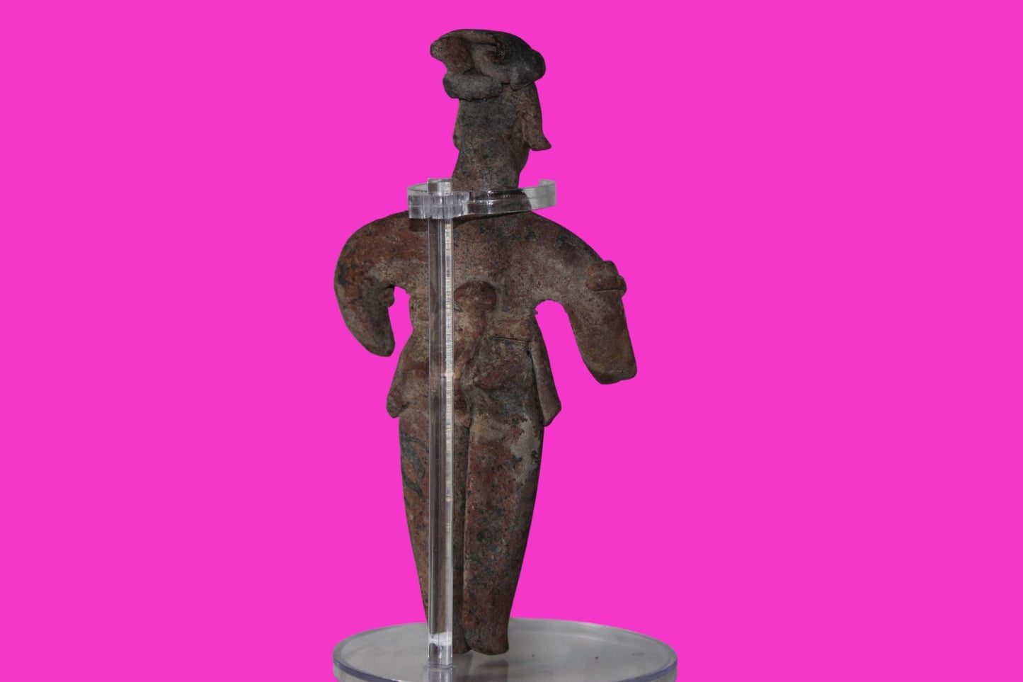 Pre Columbian Artifact 6 inch Male Shaft Tomb Figure Colima Mexico 100BC COA 265