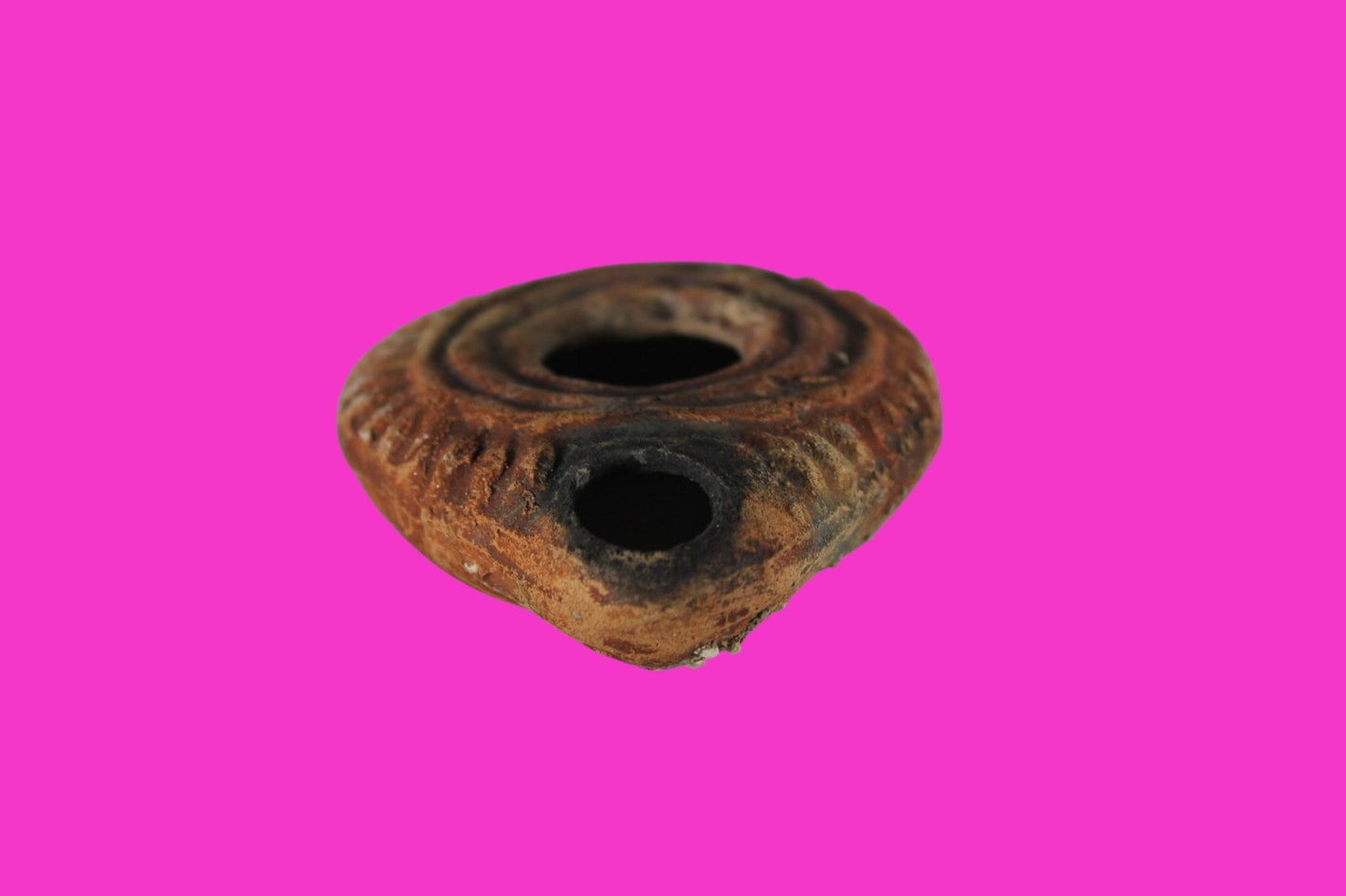 Ancient Holy Land Oil Lamp Artifact Jesus Christ Homeland 100BC-400AD COA 23