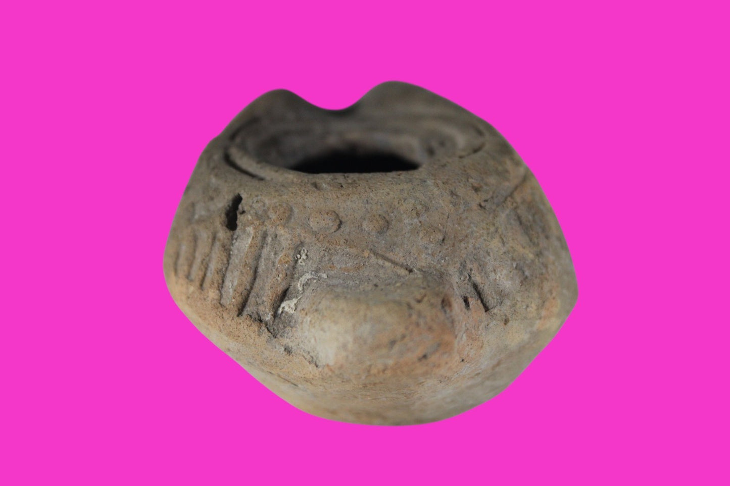 Ancient Holy Land Oil Lamp Artifact Jesus Christ Home 300-600 AD Israel COA 99