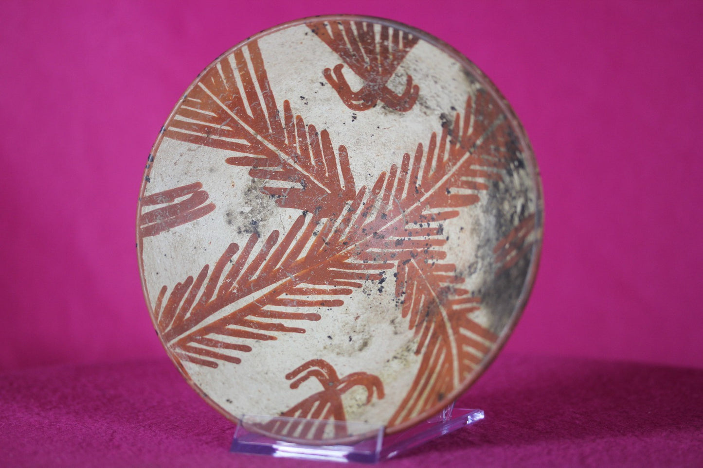 Authentic Pre Columbian Artifact Decorated Bowl Cajamarca Peru Pre Inca COA 206