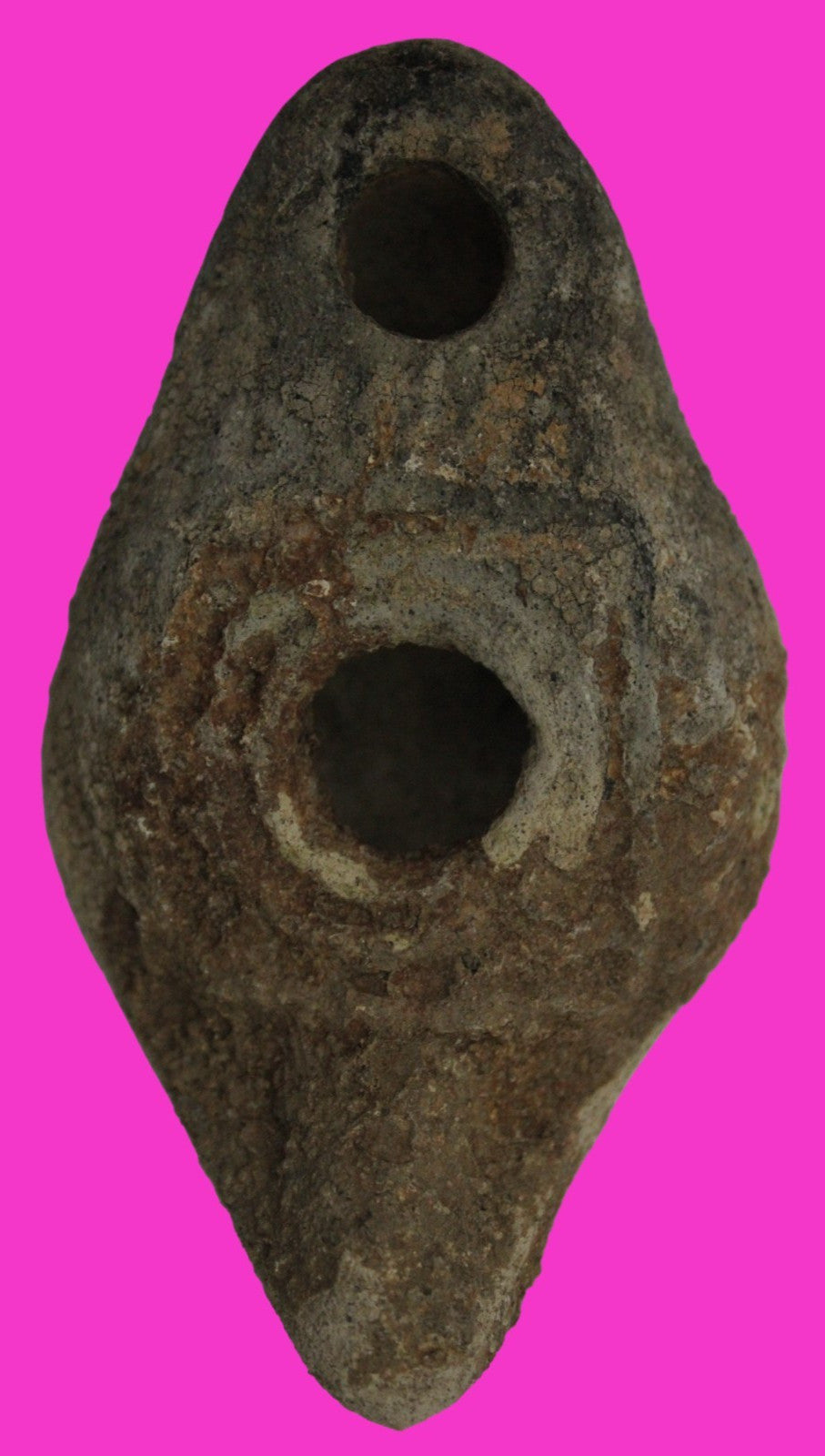 Ancient Holy Land Oil Lamp Artifact  From Jesus Christ Homeland 400-600AD COA 40