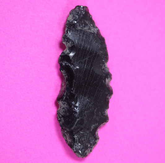 Pre Columbian Artifact Authentic Aztec Arrowhead Battle of Mexico City COA 82