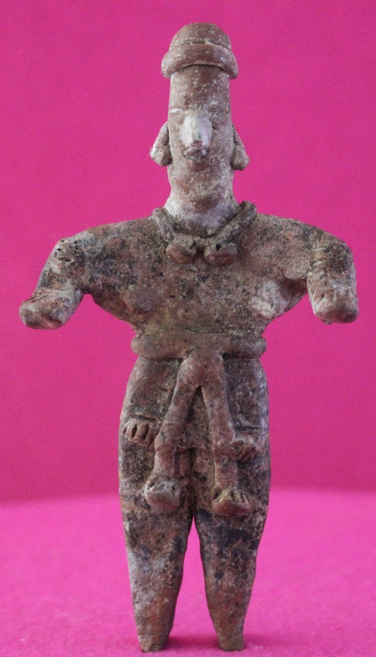 Authentic Pre Columbian Artifact Lady Shaman Tomb Figure Colima Mexico COA 202