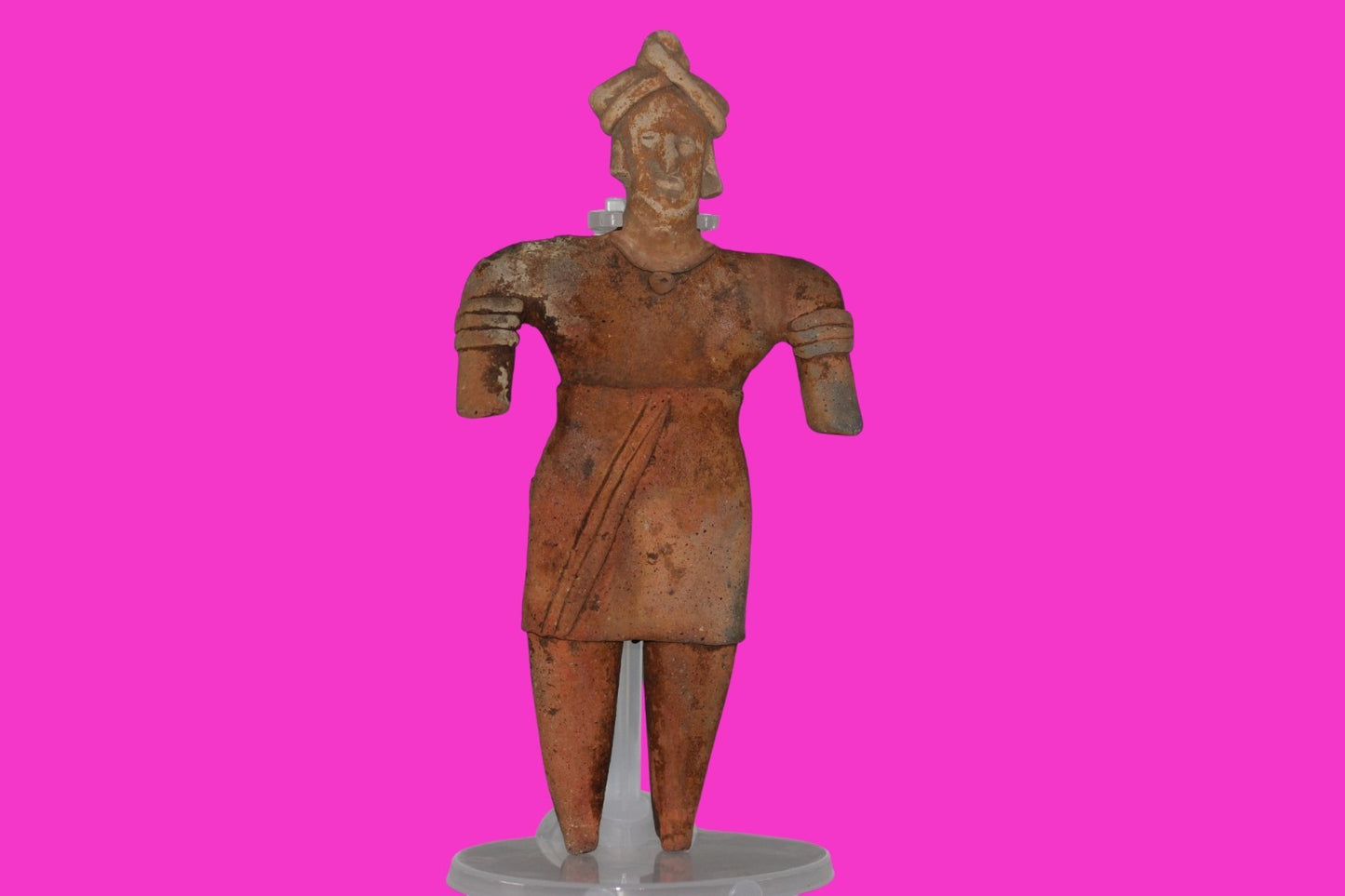 Pre Columbian Artifact 8 inch Female Tomb Figure Colima Mexico 100 BC COA 258