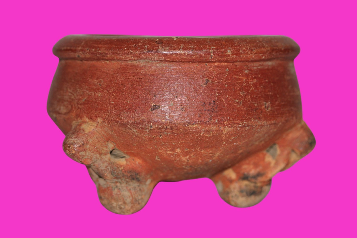 Pre Columbian Artifact Authentic Tripod Bowl Gran Cocle Panama 800 AD COA J74
