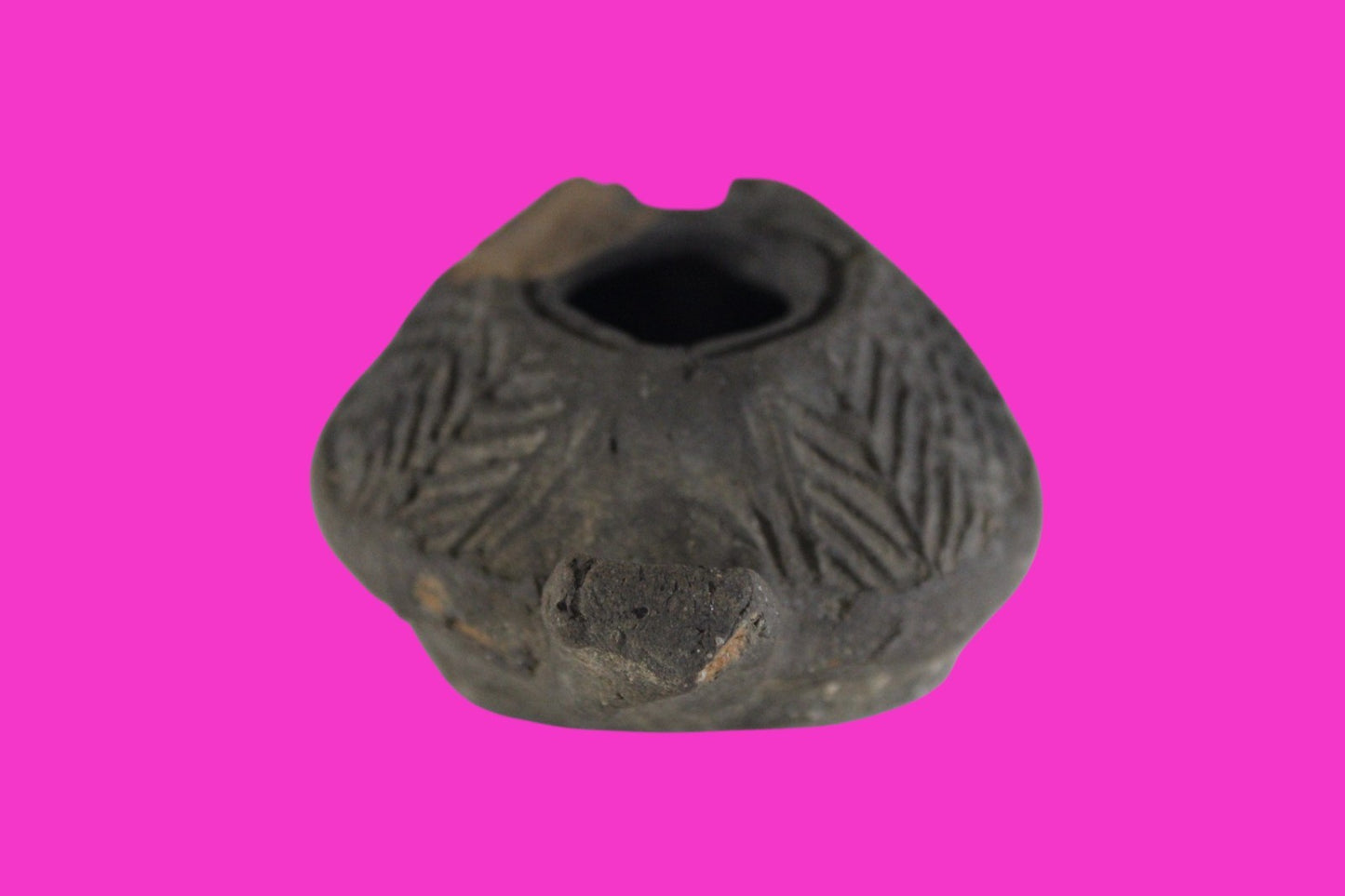 Ancient Holy Land Oil Lamp Artifact Jesus Christ Home Israel 300-600 AD COA 75