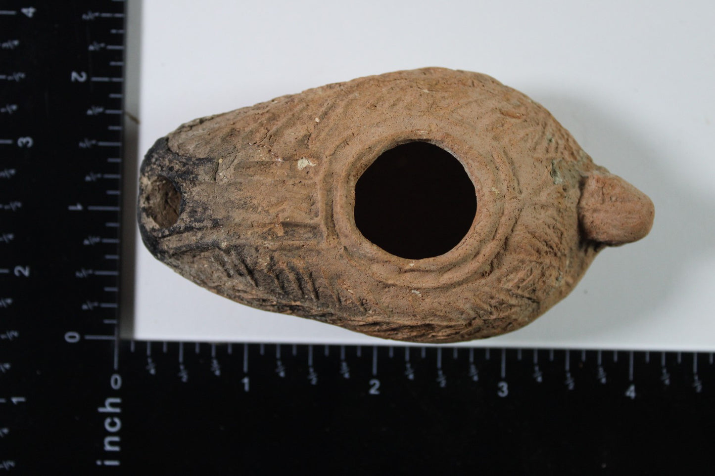 Ancient Holy Land Oil Lamp Artifact Jesus Christ Home Israel 300-600 AD COA 74