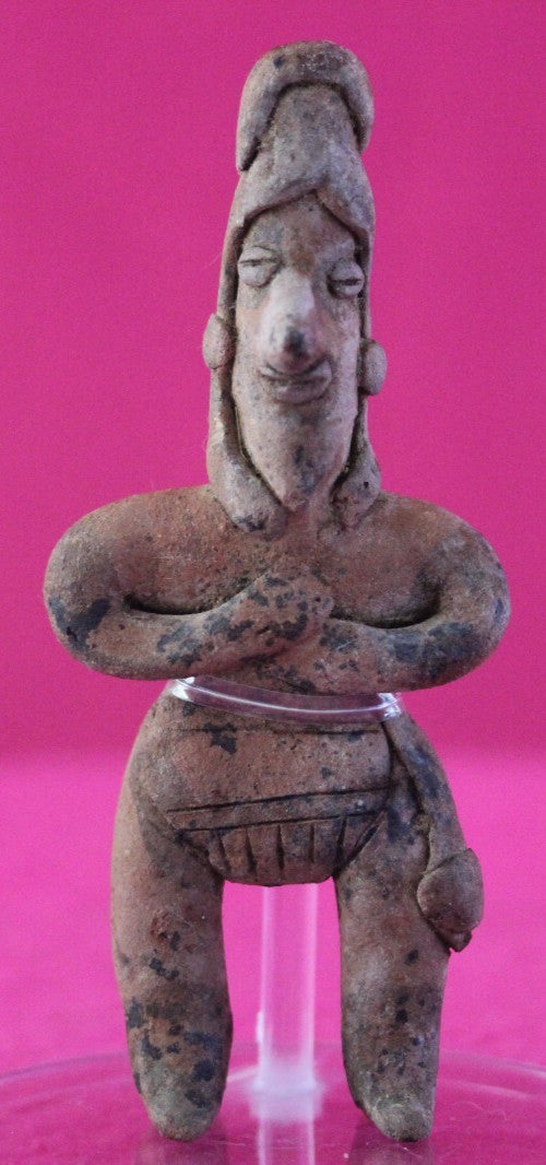 Authentic Pre Columbian Artifact Tomb Figure Colima Mexico 100 BC-250 AD COA 173