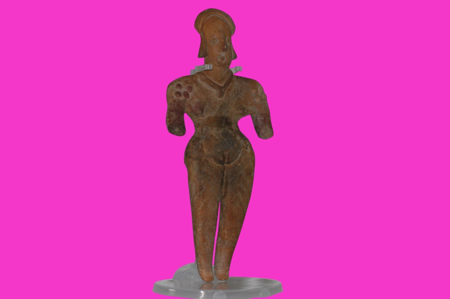 Pre Columbian Artifact BIG Female Shaman Tomb Figure Colima Mexico 100BC COA 250