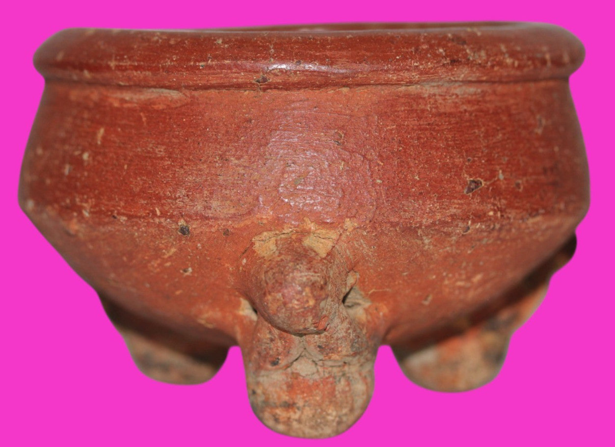 Pre Columbian Artifact Authentic Tripod Bowl Gran Cocle Panama 800 AD COA J74
