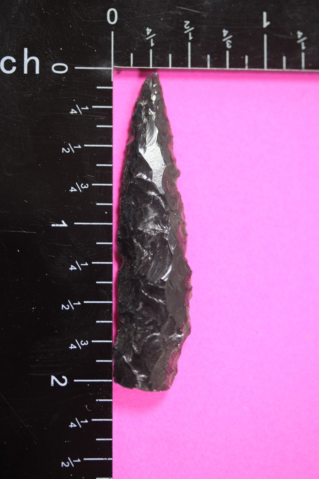 Authentic Pre Columbian Artifact Aztec Arrowhead Battle of Mexico City COA 37