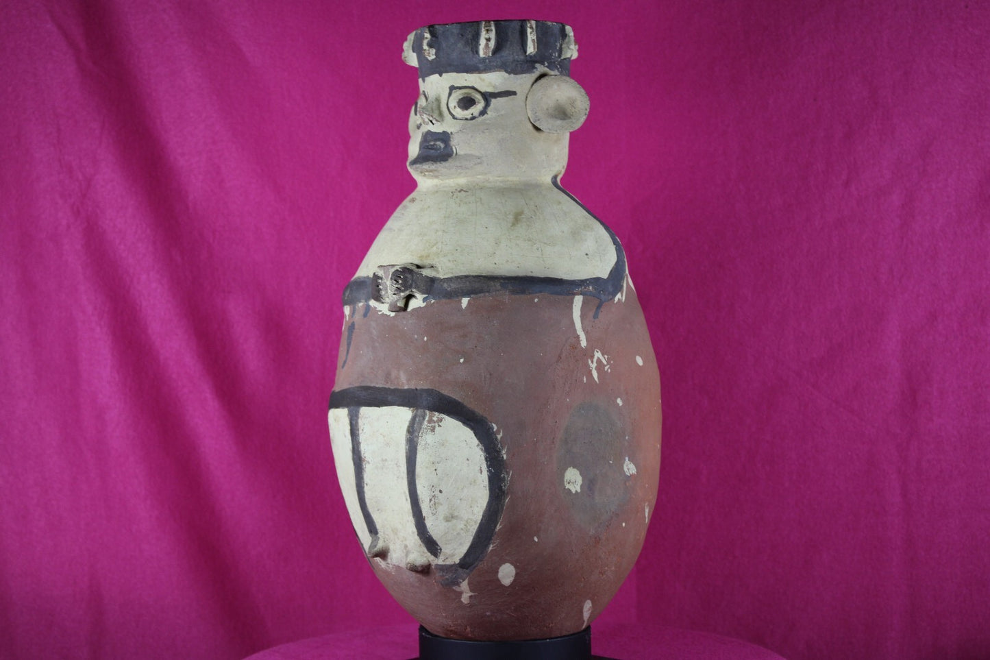 Pre Columbian Artifact Authentic 18 Inch Chancay Man Ex Arte Primitivo COA T106