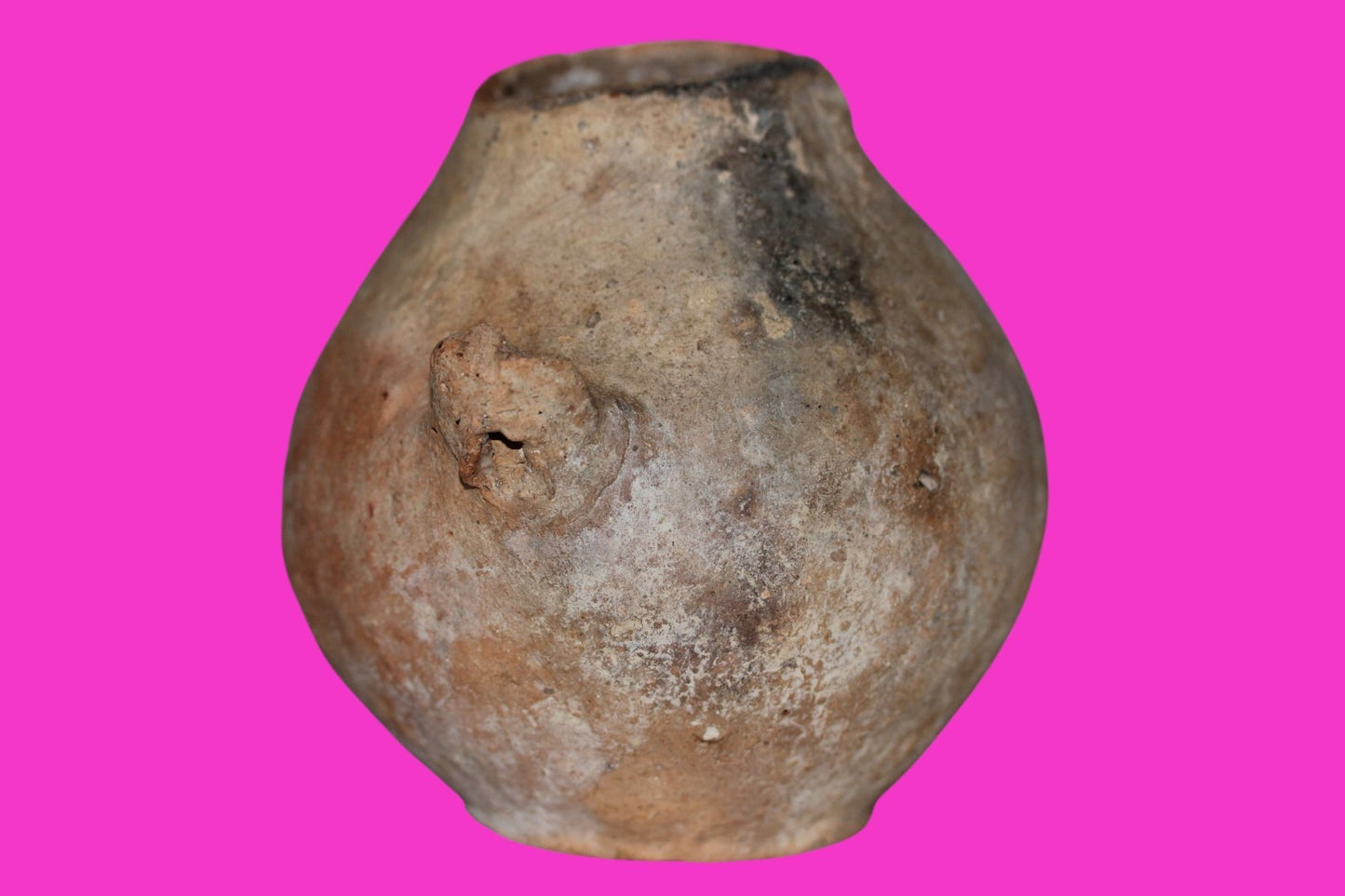 Ancient Holy Land Artifact 5500 Year Old Jar Before Abraham 3500 BC COA J144