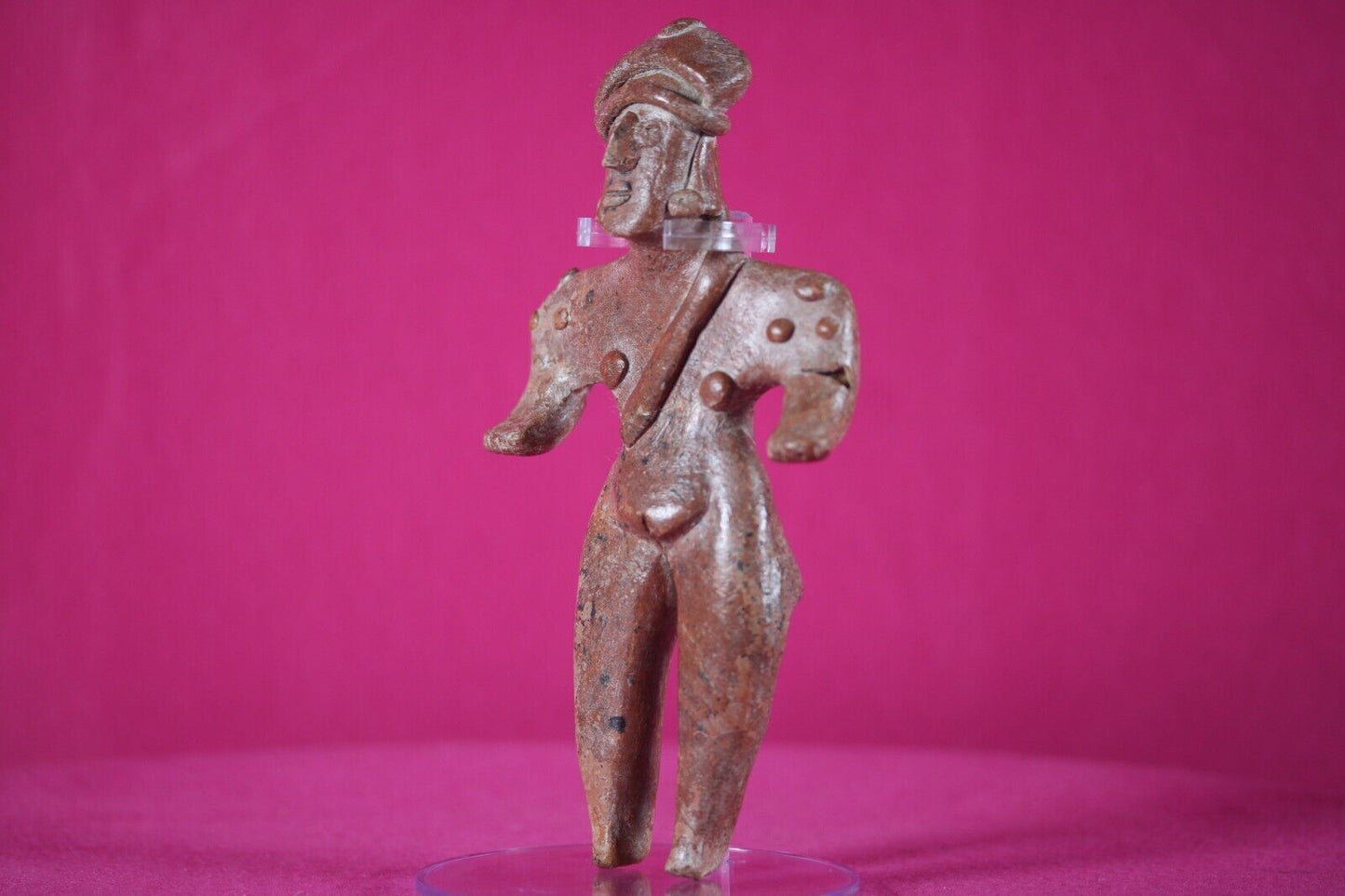 Ex Actor Kirk Douglas Authentic Pre Columbian Artifact Girl Tomb Figure COA T121
