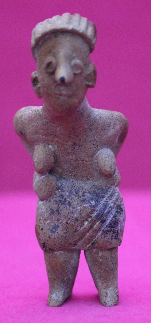 Authentic Pre Columbian Artifact Rare Grandma Tomb Figure Colima Mexico COA 153