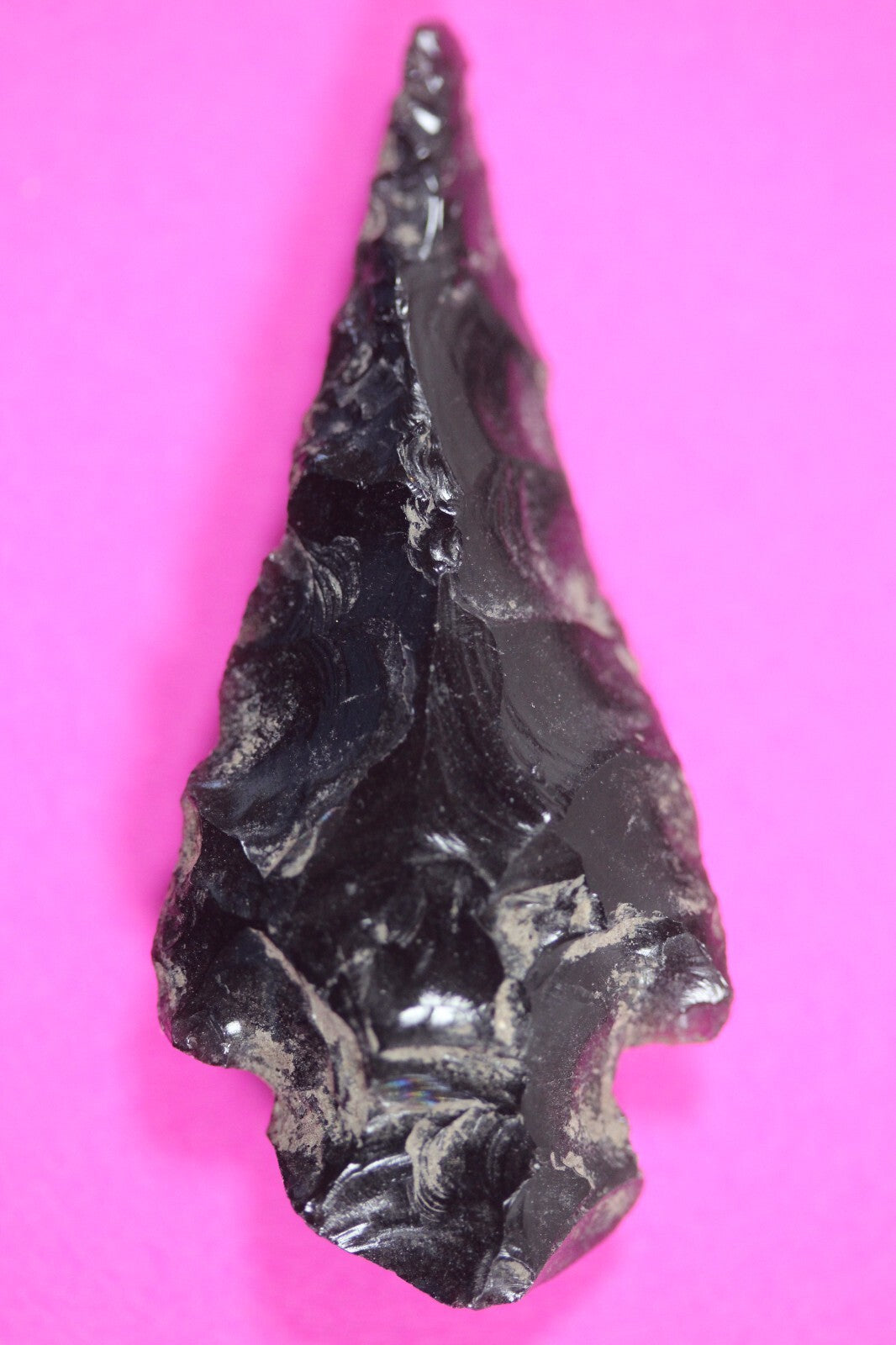 Authentic Pre Columbian Artifact Aztec Arrowhead Battle of Mexico City COA 09