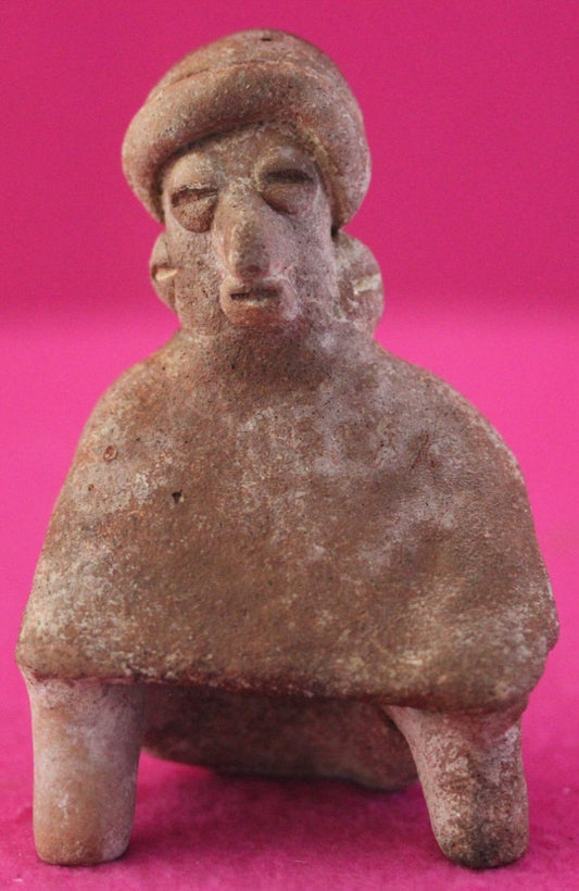 Authentic Pre Columbian Artifact Rare Skirted Tomb Figure Colima Mexico COA 185