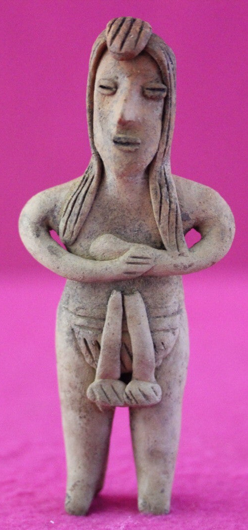 Authentic Pre Columbian Artifact Tomb Figure Colima Mexico 100 BC-250 AD COA 178